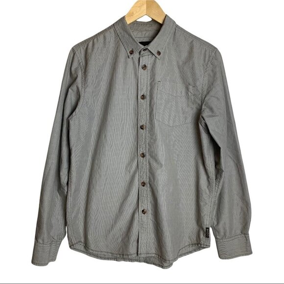 Mens prAna Button Down Shirt Size Small Reinhold Organic Cotton  Blend - Picture 1 of 11